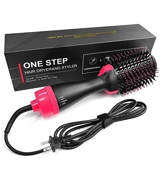 One Step Hot Air Brush (Dryer + Straightener+curler)