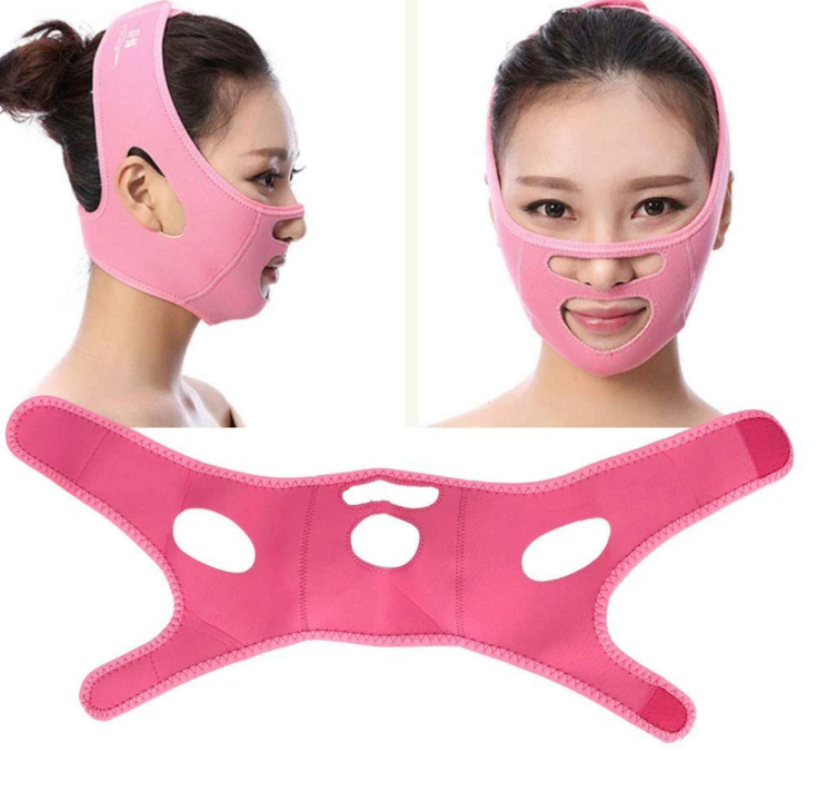 Facial Lifting Mask ANTI AGING, Thin-Face Bandages V-Face Lifting Belts Band Face Cheek Mask Double Chin Weight Loss Facial Care Beauty Face Belts Kit