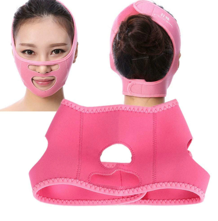 Facial Lifting Mask ANTI AGING, Thin-Face Bandages V-Face Lifting Belts Band Face Cheek Mask Double Chin Weight Loss Facial Care Beauty Face Belts Kit